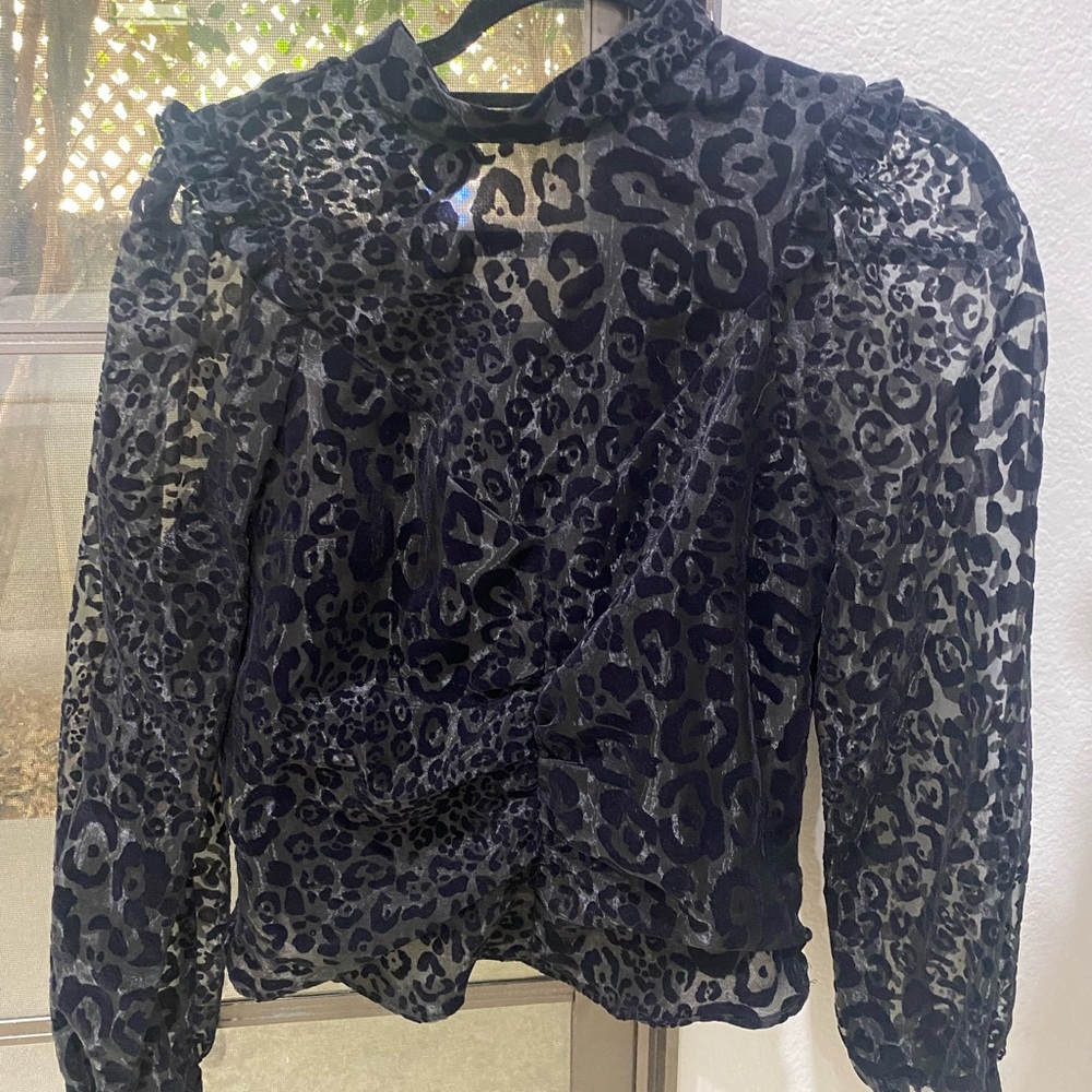 Zara Cheetah Print Blouse